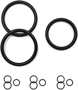 JYCJCF 3X DR3Z8566A & 6X BC3Z8590F T-Pipe Coolant Leak Repair Gaskets, Engine Radiator Hose and Reservoir Expansion Tank Hose O-Ring Kit Seals