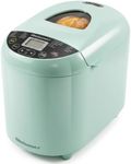 Elite Gourmet Programmable Bread Maker, 2 lb Loaf, 3 Sizes, 19 Presets incl. Gluten-Free, Dough & Jam, Delay Timer, Mint