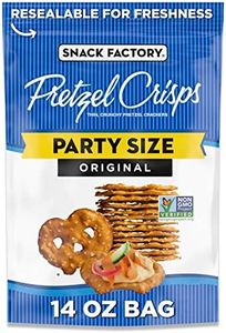 Snack Factory Original Pretzel Crisps, Non-GMO, 14 oz Party Size Bag