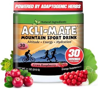 Acli-Mate Mountain Sport Drink Mix - Energy Powder Supplement - High Altitude Acclimatization Hydration - Recovery Drink for Running, Cycling, Hiking, Workout, Travel & More - 1 Tub (CranRaspeberry)