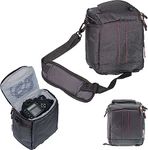 Navitech Black Camera Carrying Case and Travel Bag Compatible with The Canon PowerShot SX70 HS