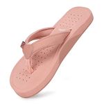 YOHO Women slippers with arch support |soft comfortable stylish and anti skid Women's Flip-Flops & Slippers in exciting color | Styles | Daily Use |Waves (Rose Shadow, numeric_7)