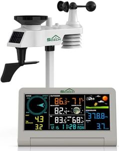 SQECH Weather Stations Wireless Indoor Outdoor with 7-in-1 Outdoor Sensor