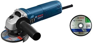 Bosch GWS 600 Professional Angle Grinder (Blue) & Bosch AG4 Metal 4-inch Cut Off Wheel Set (White, Pack of 10)