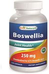 Best Naturals Boswellia Serrata Joint Health 250 mg 120 Capsules - Standardized to 65% Boswellic Acid