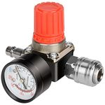 1/4 inch Pressure Regulator Valve,Compressor Regulator 1/4 Air Compressor Filter for Air Compressor＆ Air Tools