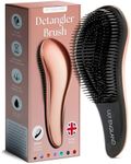 Lily England Detangler Brush for Curly Hair, Thick, Straight & Natural Hair - Gentle Detangling Hair Brush for Women, Kids & Toddlers with Flexible Bristles - Hairbrush for Wet & Dry Hair, Rose Gold