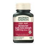 Adrien Gagnon - Garlic Extra-Strength, High Concentration, Odorless, 5,000 mcg Allicin, For regulating blood lipid levels - 100 Count