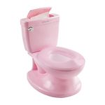 Summer Infant My Size Potty | Miniature Toilet Design, Realistic Flush Sounds, Durable Flip-Up Seat, Removable & Easy to Clean with Splash Back Guard for Boys | Suitable from 18 Months to 23kg | Pink