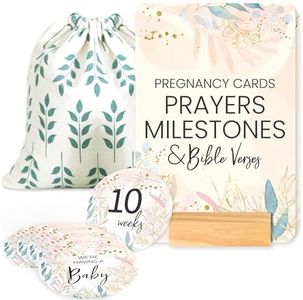 Lumont Trimester Pregnancy Must Haves - Pregnancy Journal with Weekly Milestones, Prayer Cards & Baby Bump Tracker, First Time Mom Announcements, 9 Month Calendar, Photo Props Gifts for Pregnant Women