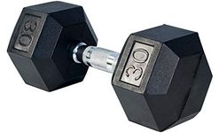 Rubber Hex Dumbbells Sold Individually from 5 LBS - 40 LBS (30)