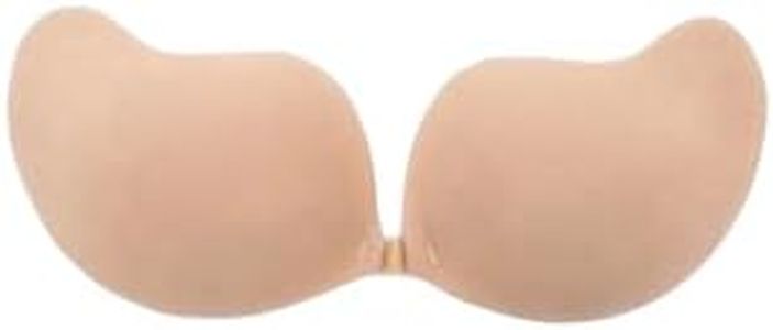 Womens Self Adhesive Latte Push Up Strapless Bra Winged Chicken Fillets Cup Size D