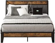 LIKIMIO Full Bed Frame, Storage Hea