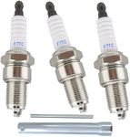 YSIL 3Pcs F7TC Spark Plug With Wrench Replace For GX120 GX160 GX200 GX240 GX270 GX340 GX390 Mower Generator Chainsaw Lawnmower Tractor Rototiller Water Pump Go Kart Mini Bike