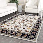 CARPET CULTURE Export Quality Handmade Tuffted Pure Woollen Carpet for Living Room Bedroom Size 6 x 9 feet (180X270 Cm) Color-Multi