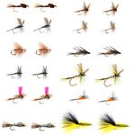 The Fly Fishing Place Eastern Trout Fly Assortment - Essential Dry and Nymph Fly Fishing Flies Collection - 2 Dozen Trout Flies with Fly Box