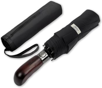 Balios Folding Umbrella – Compact Windproof, Black