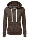 NINEXIS Womens Long Sleeve Fleece Pullover Hoodie Sweatshirts - Brown - XL