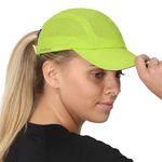 TrailHeads Women's Race Day Performance Running Cap, Lightweight & Quick Drying Mesh Sports Hat with Reflective Trim - Cool Green