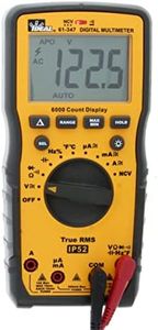 IDEAL Electrical 61-347 - AC/DC TRMS Multimeter, CAT III 1000V, CAT IV 600V