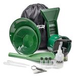 ASR Outdoor Lightweight Backpack Gold Panning Kit with Mini Rubber Sluice Box, 14pc