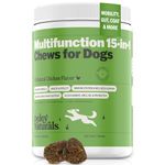 Deley Naturals Dog Multivitamins Chewable - 15 in 1 Dog Vitamins and Supplements for Immune System, Skin, Joint Support & Digestion - Dog Multivitamin for All Ages - Dog Vitamins Made in The USA