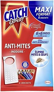 CATCH - Crochets Anti-Mites Inodore Maxi Format - Lot De 3