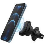 Ringke Power Clip Air Vent Magnetic Car Phone Holder Mount - Double Knob Technology 360 Rotation Air Vent and Dashboard Stand [2 in 1] Compatible with iPhone, Android, Galaxy, LG, Tablets