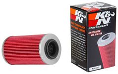 K&N KN-556 Powersports High Performance Oil Filter - One Size, Black