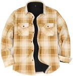 Mens Plaid Flannel Shirt Jacket She