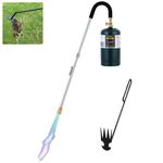 GasBRUH Weed Torch Propane Burner,34" Long arm Weed Torch,Fire Starter,Charcoal Starter,Blow Torch with Flame Control and Igniter for Roof,Wood,Ice,Snow (Tank not included)