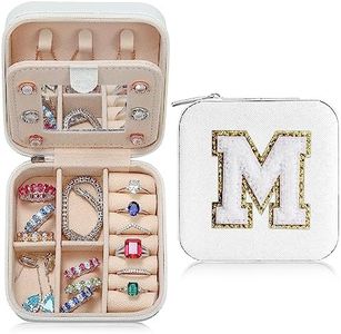 Parima Travel Jewelry Case - White Gift for Female Friends and Bridesmaids - Self Care, Birthday and Bride Gifts