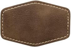 Hexagon Laserable Leatherette Patch