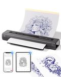 Phomemo Tattoo Printer A4 Tattoo Transfer Stencil Printer, TP88 Wireless Tattoo Thermal Printer Bluetooth, Tattoo Printer Portable with 10pcs Tattoo Papers for DIY, Temporary and Permanent Tattoos