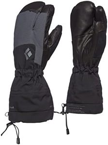 Black Diamond Mens Soloist Finger Cold Weather Ski Gloves, Black, Large