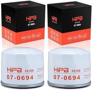 Hipa 12-050-01-S Oil Filter for Kohler 7000 5400 Series CH18-CH25 CV18-CV25 Engine Lawn Mower Cub Cadet XT1 LT42 Lawn Tractor Replace 12 050 08 Cub Cadet KH-12-050-01-S Pack of 2