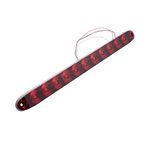 Riloer Car Rear Stop Light, Universal 12V 11 LED Third Tailgate High Level Rear Brake Light, Red Light