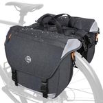 NDakter Bike Panniers, 35L Waterproof Panniers Bike Bags for Rear Rack, Expandable Double Bicycle Trunk Bag with Reflective Strips,E-Bike Panier Bag for Commute and Mountain Cycling Travel