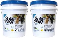 Safe Paw Dog Pet Friendly Saltless Ice Melt for Driveways, Sidewalks, Cured Concrete, Various Terrain, 35 Pound Pail (2 Pack)