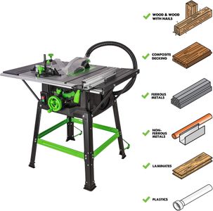 Evolution Fury 5-S Table Saw – 255mm Multi-Material Cutting