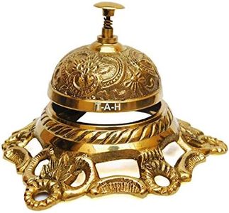 Ornate Solid Brass Hotel Counter Bell Service Desk Bell Call Bell Service Bells Gift