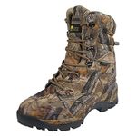 Northside Men's Crossite Waterproof Insulated 200g Thinsulate Camo Hunting Boots | Breathable & Washable Insole | Rubber Traction Outsole | 9" Mid-Calf | Rugged Nylon Upper | Wet, Icy, Snowy Weather,