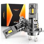 FREERAP H7 Led Bulb 32000LM 6500K Brighter, 100W Headlight Bulb with Fan, 1:1 Size, IP68 Waterproof, Plug and Play Easy Installation, Pack of 2(H7)