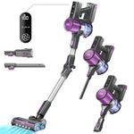 Gevi Cordless Vacuum Cleaner for Home, Cordless Stick Vacuum with Bendable Wand, Ultra Long Battery Life, Powerful Sunction, Deap Clean for Hardwood Floor, Carpet & Pet Hair