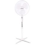 nuovva 16 Inch Oscillating Cooling Pedestal Fan with Folding Base and Adjustable Height and Tilt 3-Speed White (16 Standing Fan)