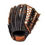 Mizuno GSN1250 Select 9 Outfield Baseball Glove 12.5", Right Hand Throw, BLACK-BROWN