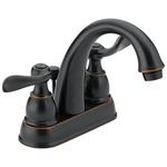 Delta Windemere B2596LF-OB Two Handle Centerset Bathroom Faucet, Oil Bronze