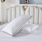 Gehannah King Bed Pillows for Sleeping(2 Pack), Luxury Plush Soft Pillow with Home and Hotel, Breathable Microfiber Cover Skin-Friendly Pillows for Side Back Sleepers