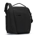 Pacsafe Unisex's Metrosafe Ls200 Econyl 7 Liter Anti Theft Crossbody/Shoulder Bag-Fits 10 Inch Tablet Luggage-Messenger, Black