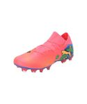 Puma Mens Future 7 Match Rush Firm Ground Football Boots Orange/Blue/Green 8 (42)